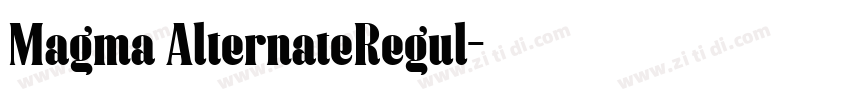 Magma AlternateRegul字体转换